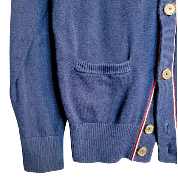 Tommy Hilfiger Navy Button-Up Cardigan Men’s L - Picture 4 of 7